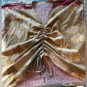 Reversible Kantha butterfly top